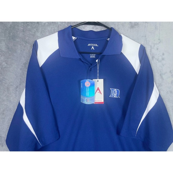 Antigua Other - NWT Duke Blue Devils Antigua Men's Polo Shirt Blue White Size Large